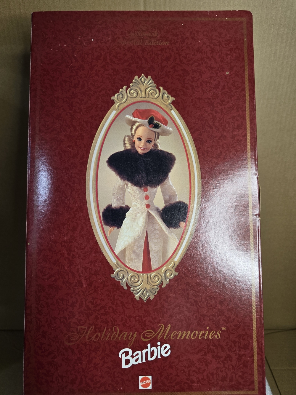 Barbie Holiday Memories Decorative Red & Gold Gift Box